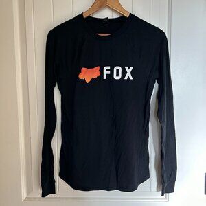 Fox Racing Black Raglan Long sleeve Graphic Tee